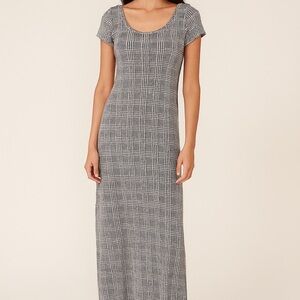 Gingham Black and White C’est La Vie Maxi Dress